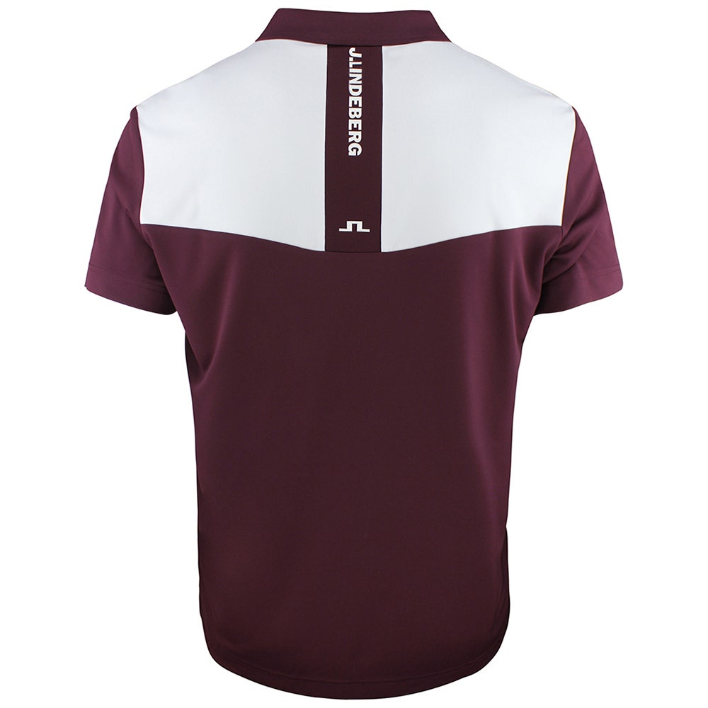 J.Lindeberg Golf Shirt - Calex Reg. Fit Polo - Winetasting AW26