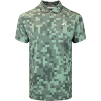 J.Lindeberg Golf Shirt - Dario M Tour 26 Print Reg. Fit - Green SS26