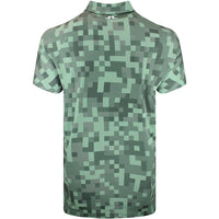 J.Lindeberg Golf Shirt - Dario M Tour 26 Print Reg. Fit - Green SS26