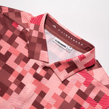 J.Lindeberg Golf Shirt - Dario M Tour 26 Print Reg. Fit - Pink SS26