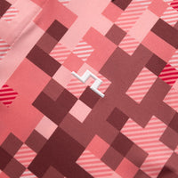 J.Lindeberg Golf Shirt - Dario M Tour 26 Print Reg. Fit - Pink SS26