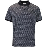 J.Lindeberg Golf Shirt - Devon Jacquard Reg. Fit Polo - Black AW26