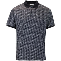 J.Lindeberg Golf Shirt - Devon Jacquard Reg. Fit Polo - Black AW26