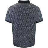 J.Lindeberg Golf Shirt - Devon Jacquard Reg. Fit Polo - Black AW26
