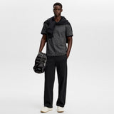 J.Lindeberg Golf Shirt - Devon Jacquard Reg. Fit Polo - Black AW26