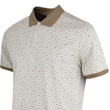 J.Lindeberg Golf Shirt - Devon Jacquard Reg. Fit Polo - Moonbeam AW26