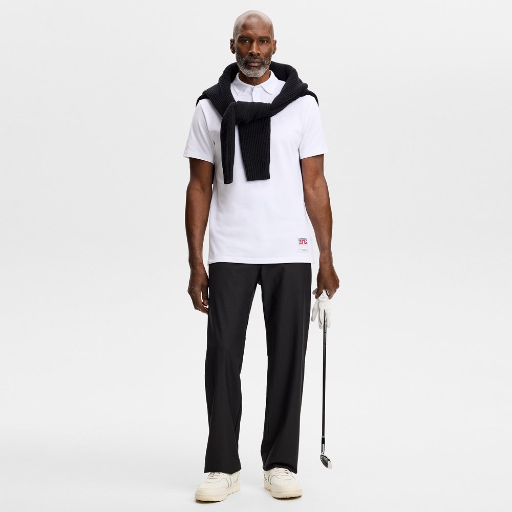 J.Lindeberg Golf Shirt - DP FOG Verse Reg. Fit - White AW26