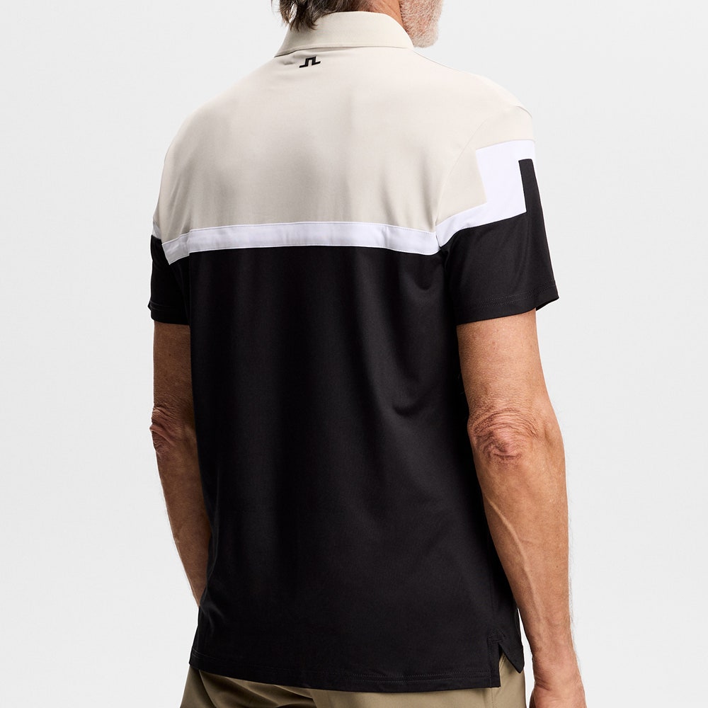 J.Lindeberg Golf Shirt - Emil Regular Fit - Black SS26