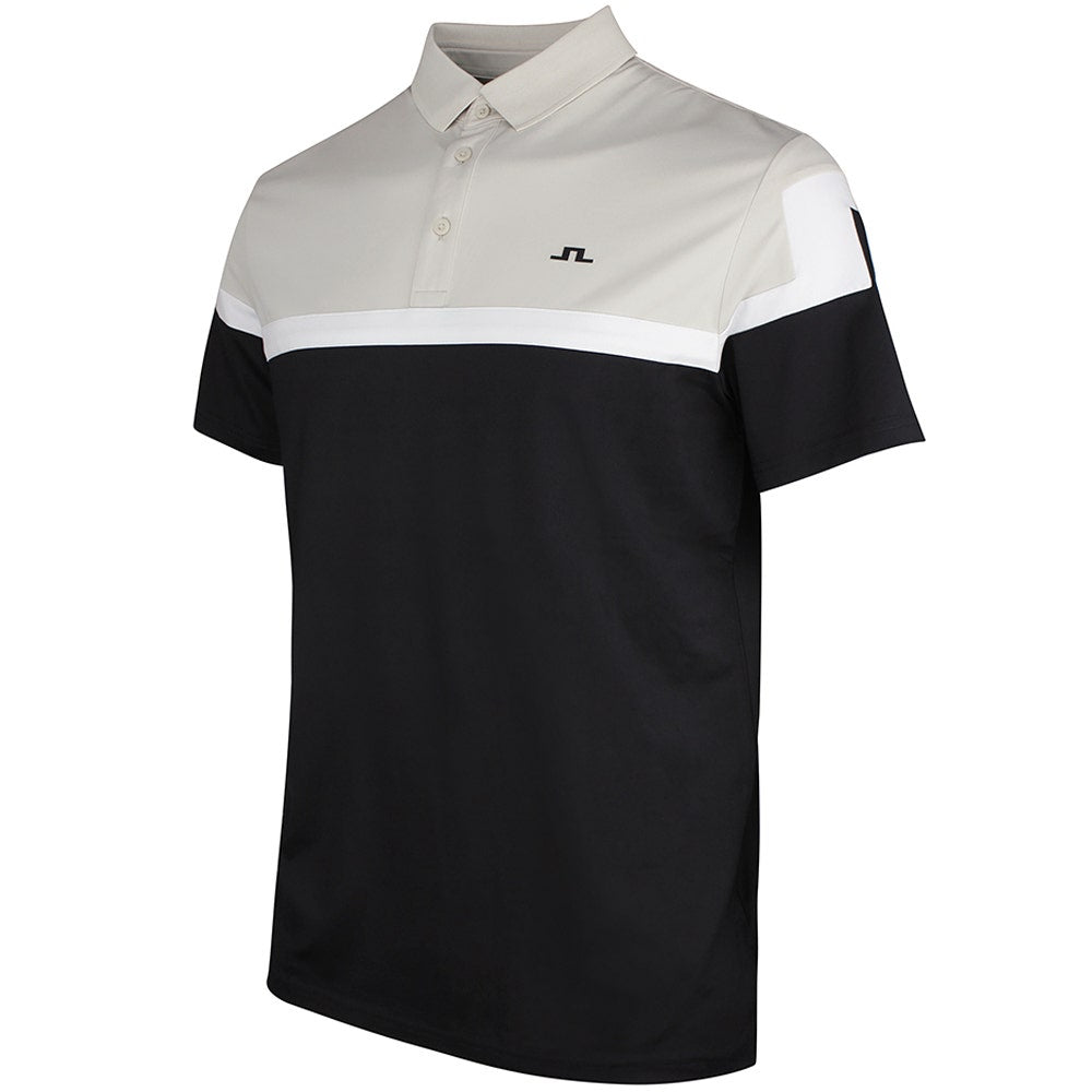 J.Lindeberg Golf Shirt - Emil Regular Fit - Black SS26