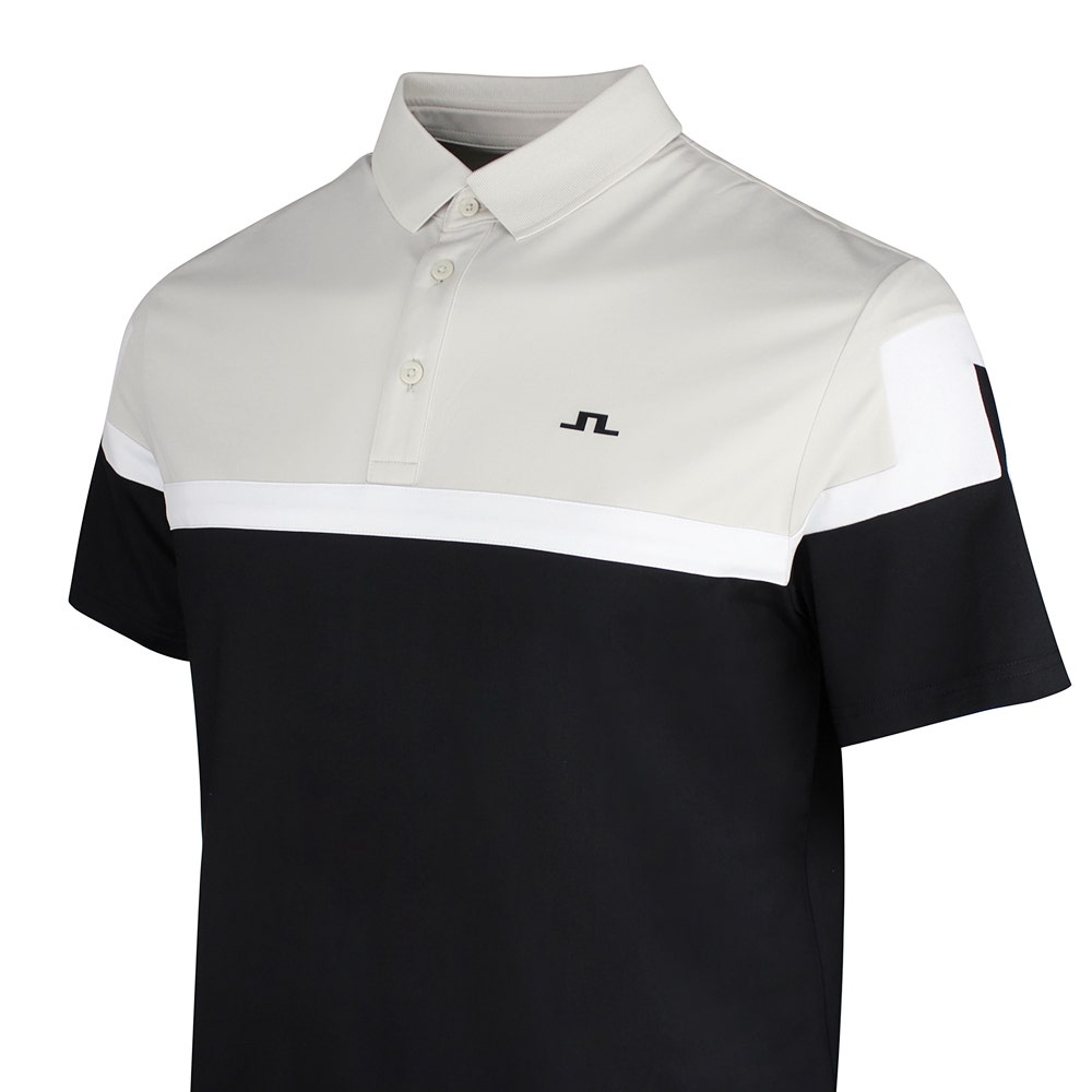 J.Lindeberg Golf Shirt - Emil Regular Fit - Black SS26