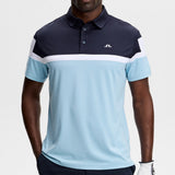 J.Lindeberg Golf Shirt - Emil Regular Fit - Forget-Me-Not SS26