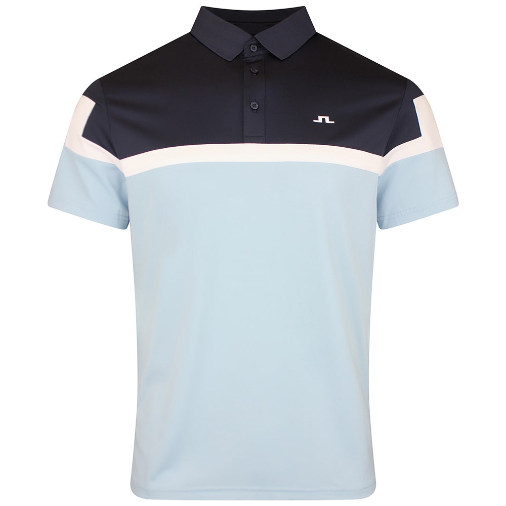 J.Lindeberg Golf Shirt - Emil Regular Fit - Forget-Me-Not SS26