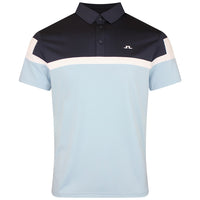 J.Lindeberg Golf Shirt - Emil Regular Fit - Forget-Me-Not SS26