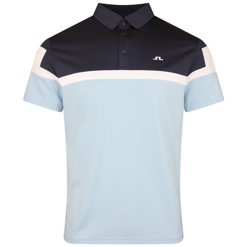 J.Lindeberg Golf Shirt - Emil Regular Fit - Forget-Me-Not SS26