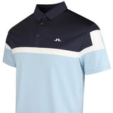 J.Lindeberg Golf Shirt - Emil Regular Fit - Forget-Me-Not SS26