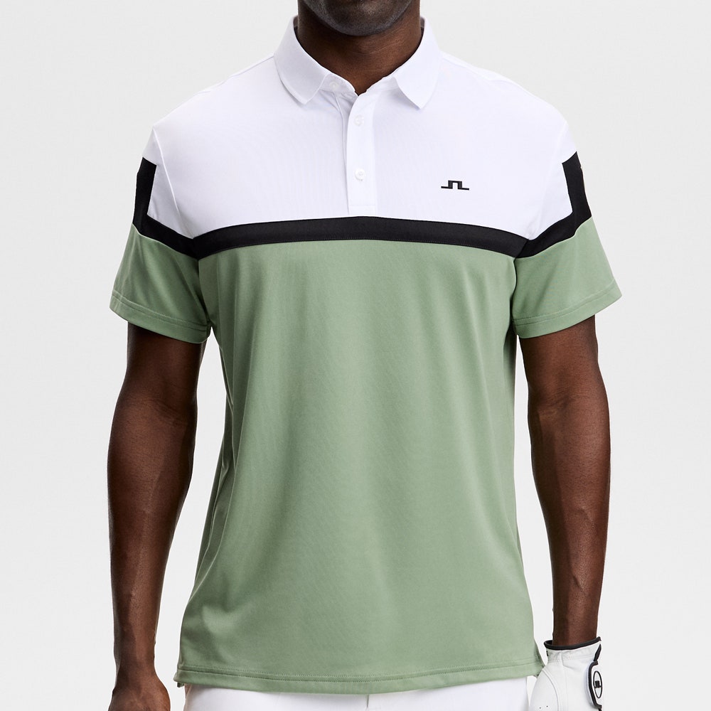 J.Lindeberg Golf Shirt - Emil Regular Fit - Hedge Green SS26