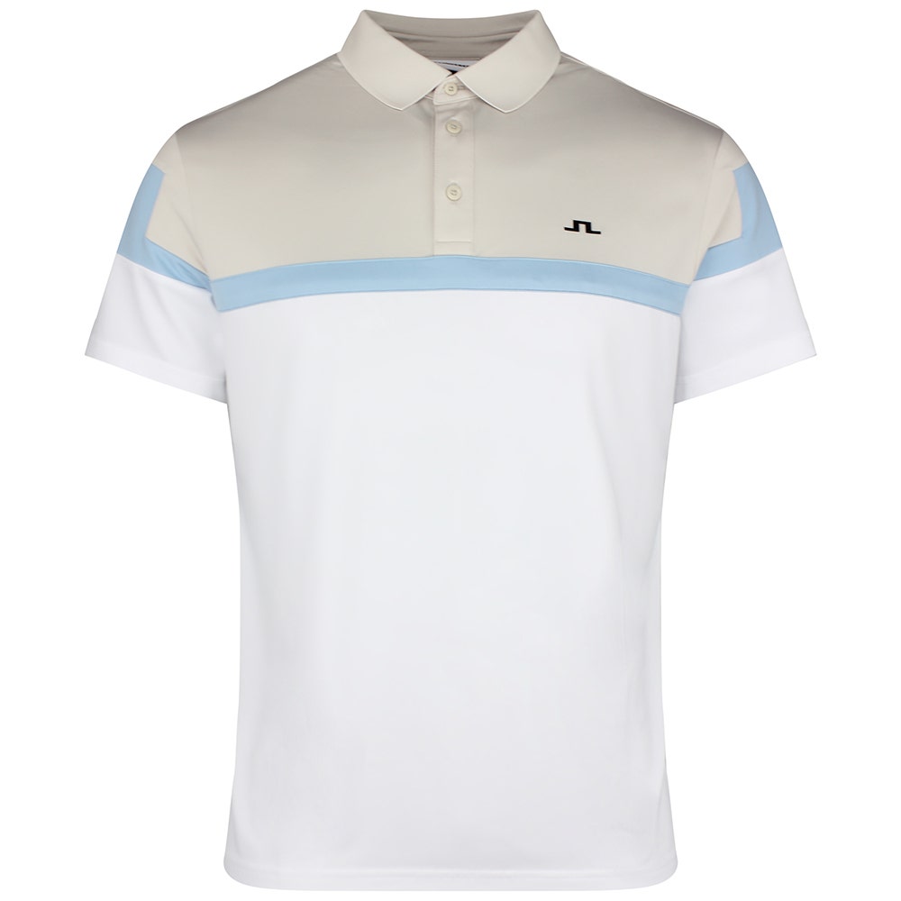 J.Lindeberg Golf Shirt - Emil Regular Fit - White SS26