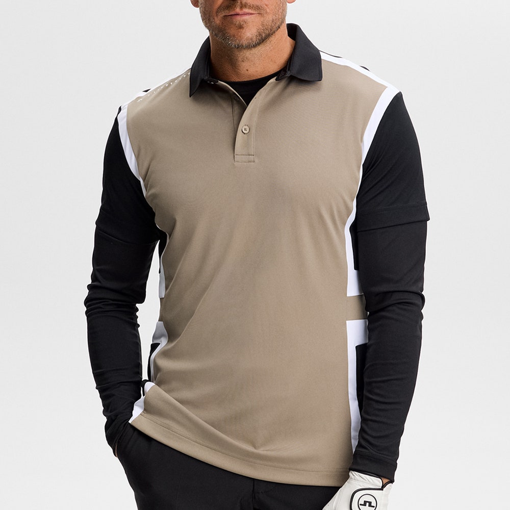J.Lindeberg Golf Shirt - Finn Polo - Black AW26