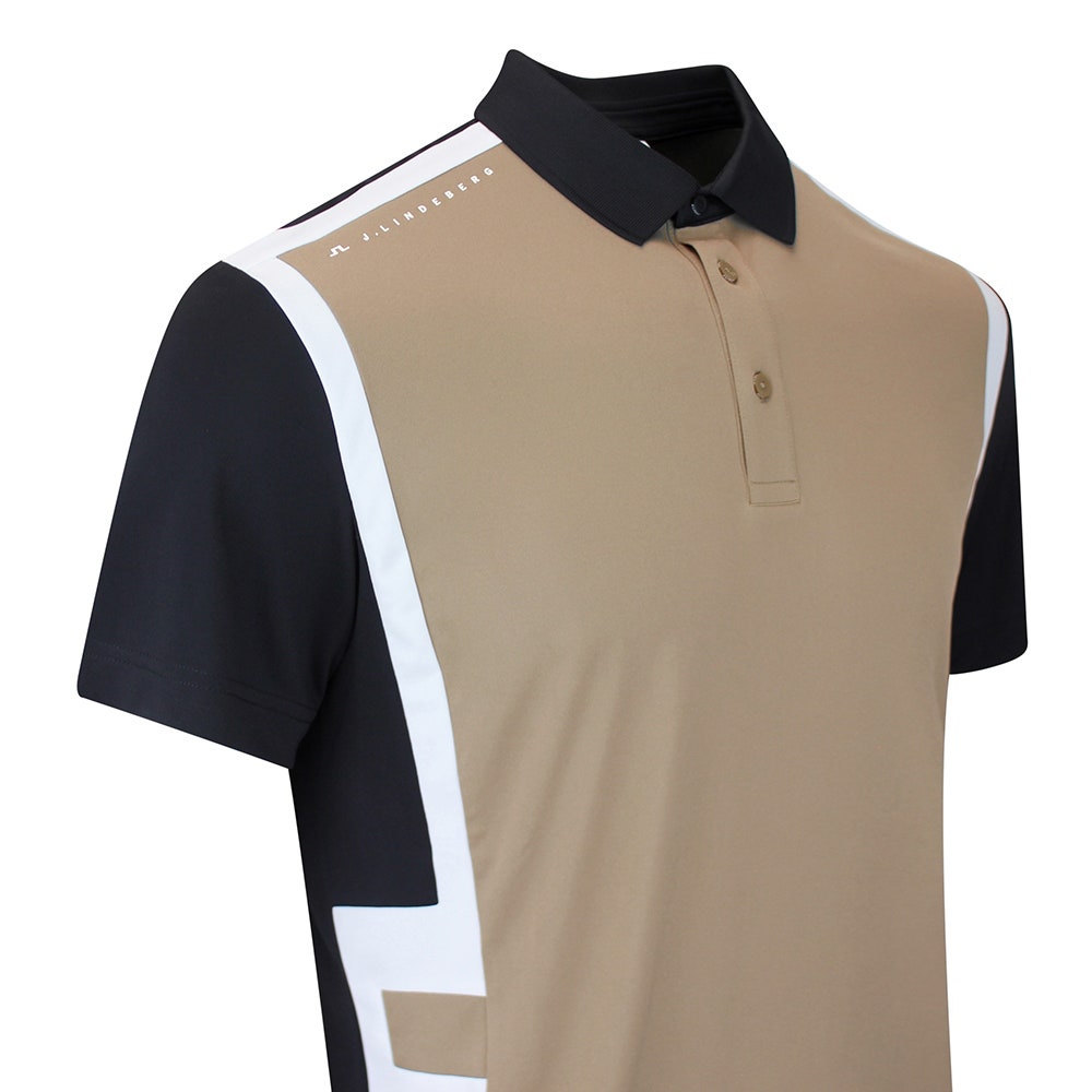 J.Lindeberg Golf Shirt - Finn Polo - Black AW26