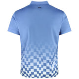 J.Lindeberg Golf Shirt - Finn Print Regular Fit - Federal Blue SS26