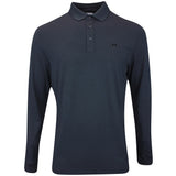 J.Lindeberg Golf Shirt - Florian LS Regular Fit - Black AW25