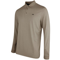 J.Lindeberg Golf Shirt - Florian LS Regular Fit - Brindle PS26