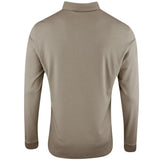 J.Lindeberg Golf Shirt - Florian LS Regular Fit - Brindle PS26