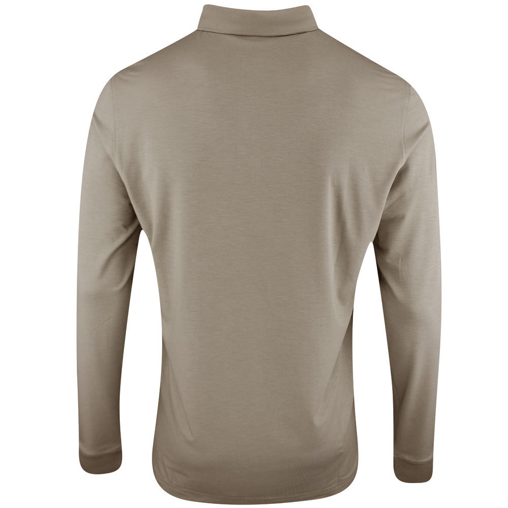 J.Lindeberg Golf Shirt - Florian LS Regular Fit - Brindle PS26