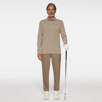 J.Lindeberg Golf Shirt - Florian LS Regular Fit - Brindle PS26