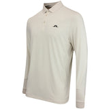 J.Lindeberg Golf Shirt - Florian LS Regular Fit - Moonbeam AW25