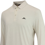 J.Lindeberg Golf Shirt - Florian LS Regular Fit - Moonbeam AW25
