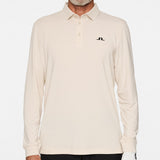 J.Lindeberg Golf Shirt - Florian LS Regular Fit - Moonbeam AW25