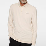 J.Lindeberg Golf Shirt - Florian LS Regular Fit - Moonbeam AW25