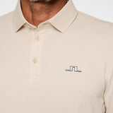 J.Lindeberg Golf Shirt - Florian LS Regular Fit - Moonbeam AW25