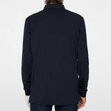 J.Lindeberg Golf Shirt - Florian LS Regular Fit - Navy Mel. AW25