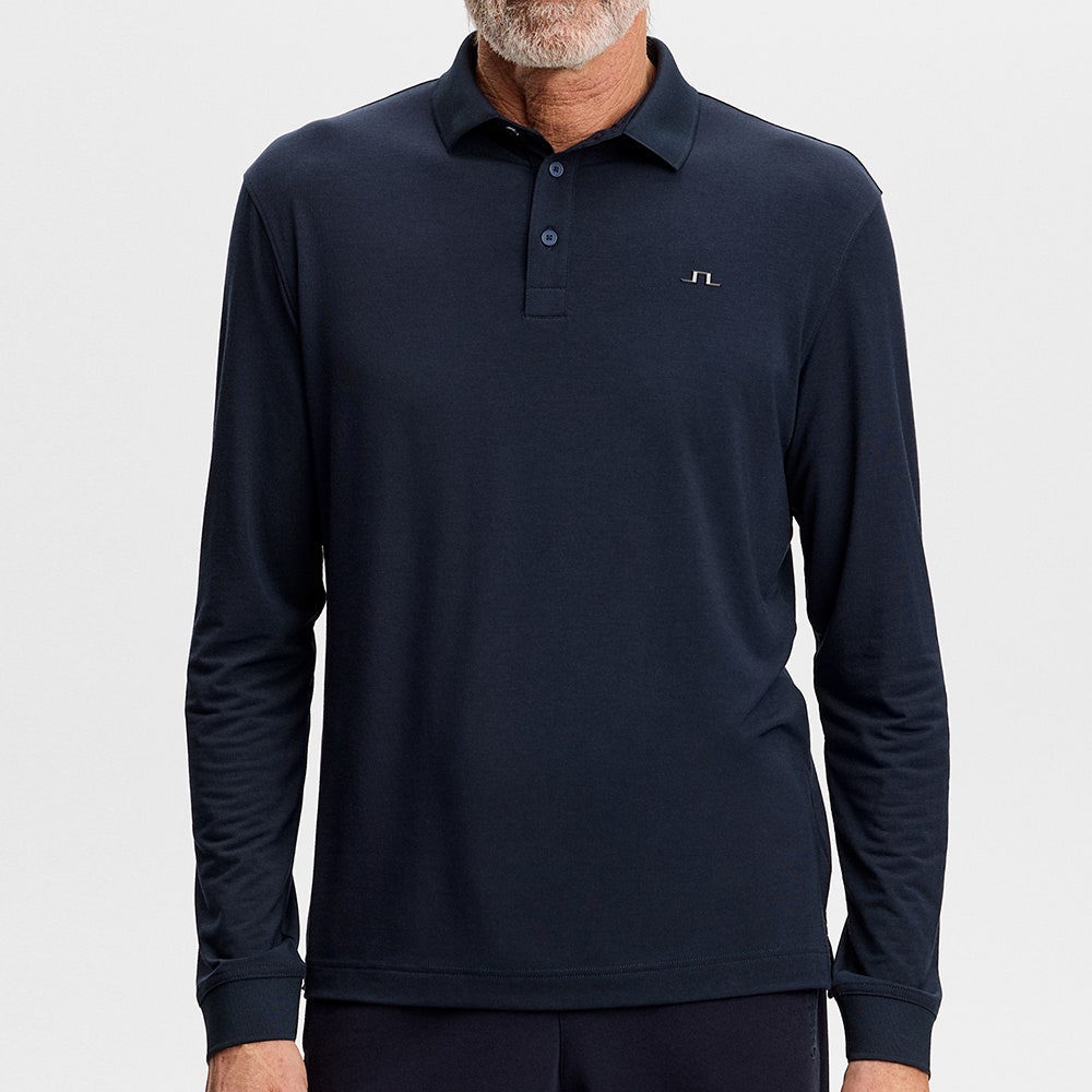 J.Lindeberg Golf Shirt - Florian Reg. Fit LS Polo - JL Navy AW26