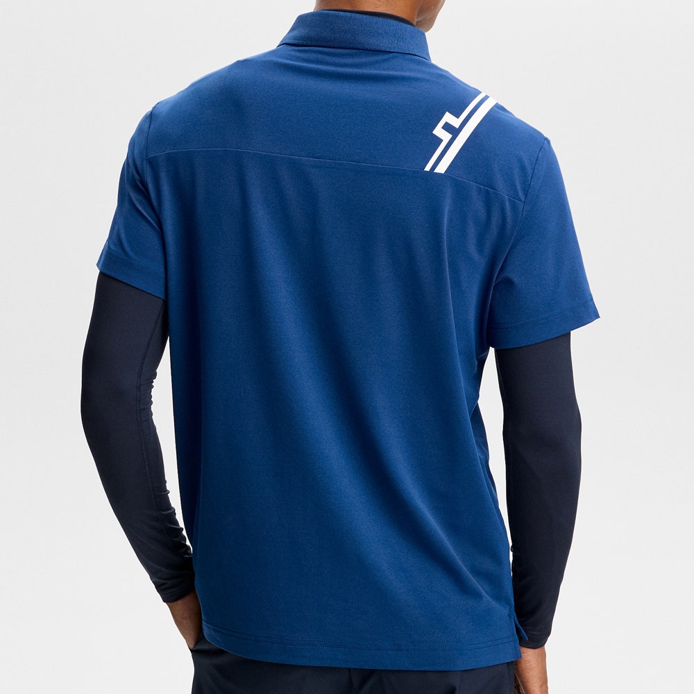 J.Lindeberg Golf Shirt - Fred Regular Fit - Estate Blue SH26