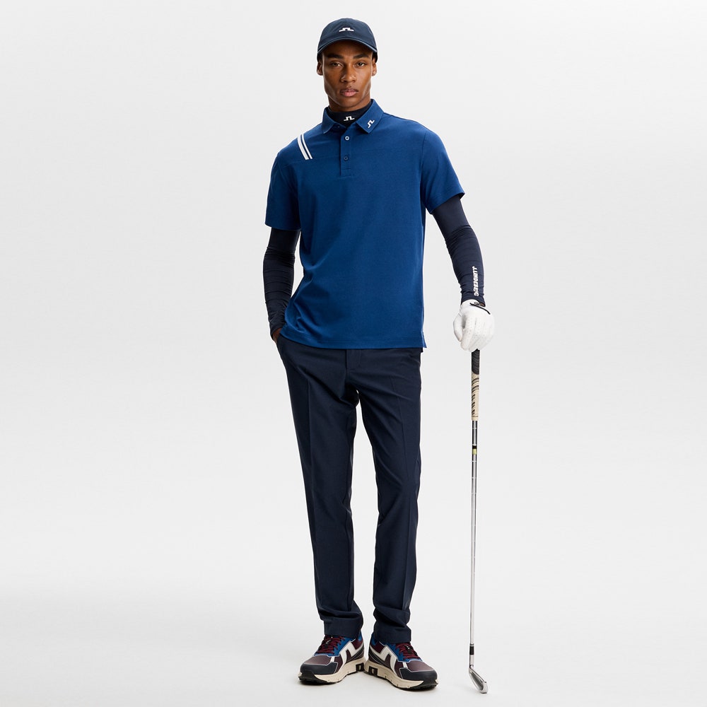 J.Lindeberg Golf Shirt - Fred Regular Fit - Estate Blue SH26