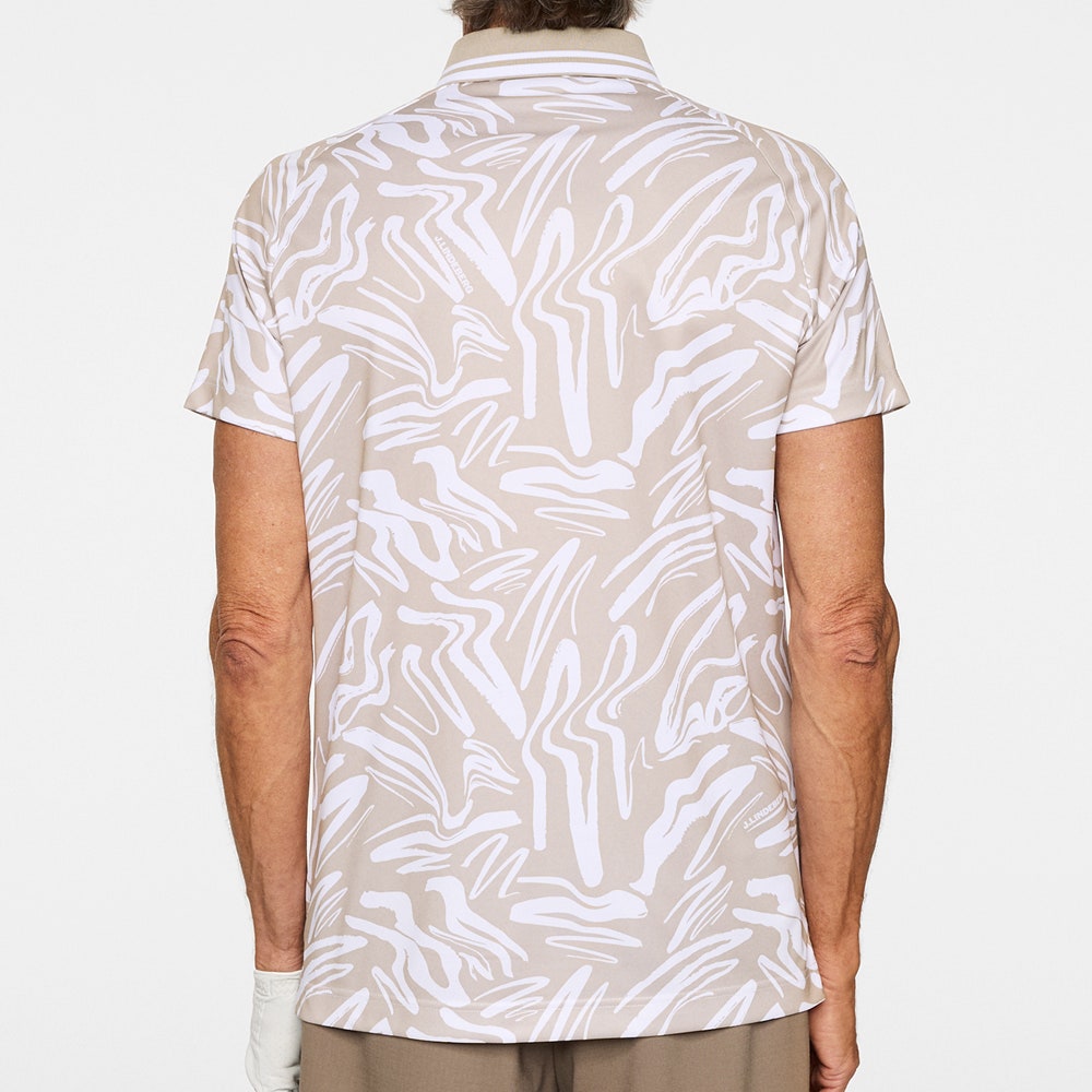 J.Lindeberg Golf Shirt - George Print Reg. Fit - String PS26