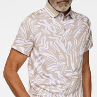 J.Lindeberg Golf Shirt - George Print Reg. Fit - String PS26