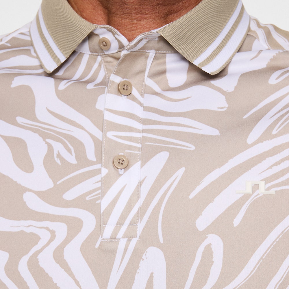 J.Lindeberg Golf Shirt - George Print Reg. Fit - String PS26
