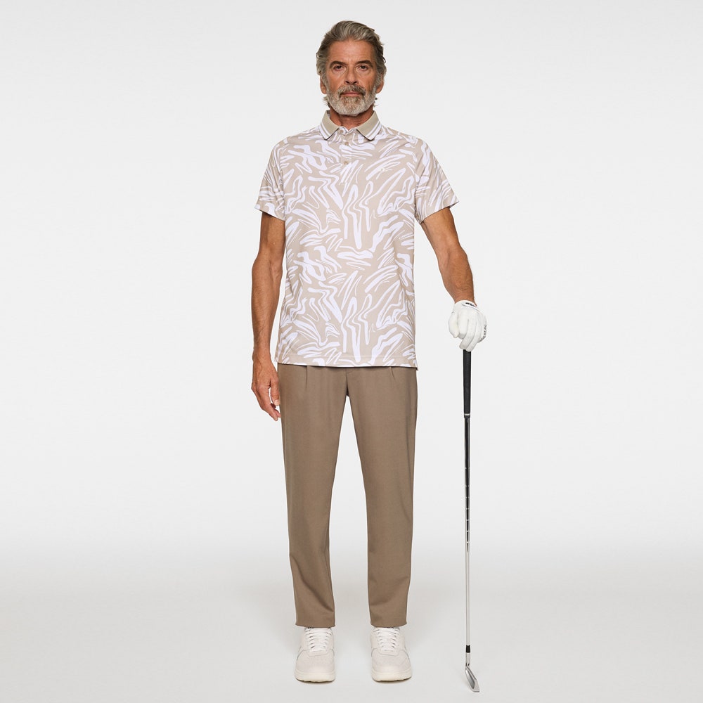 J.Lindeberg Golf Shirt - George Print Reg. Fit - String PS26