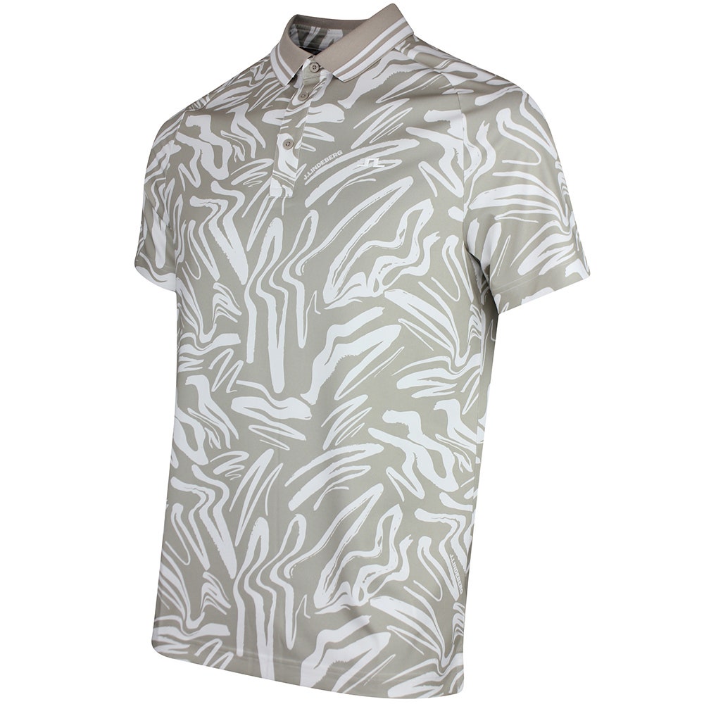 J.Lindeberg Golf Shirt - George Print Reg. Fit - String PS26
