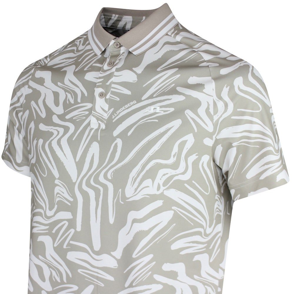 J.Lindeberg Golf Shirt - George Print Reg. Fit - String PS26