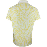 J.Lindeberg Golf Shirt - George Print Reg. Fit - Sunshine PS26