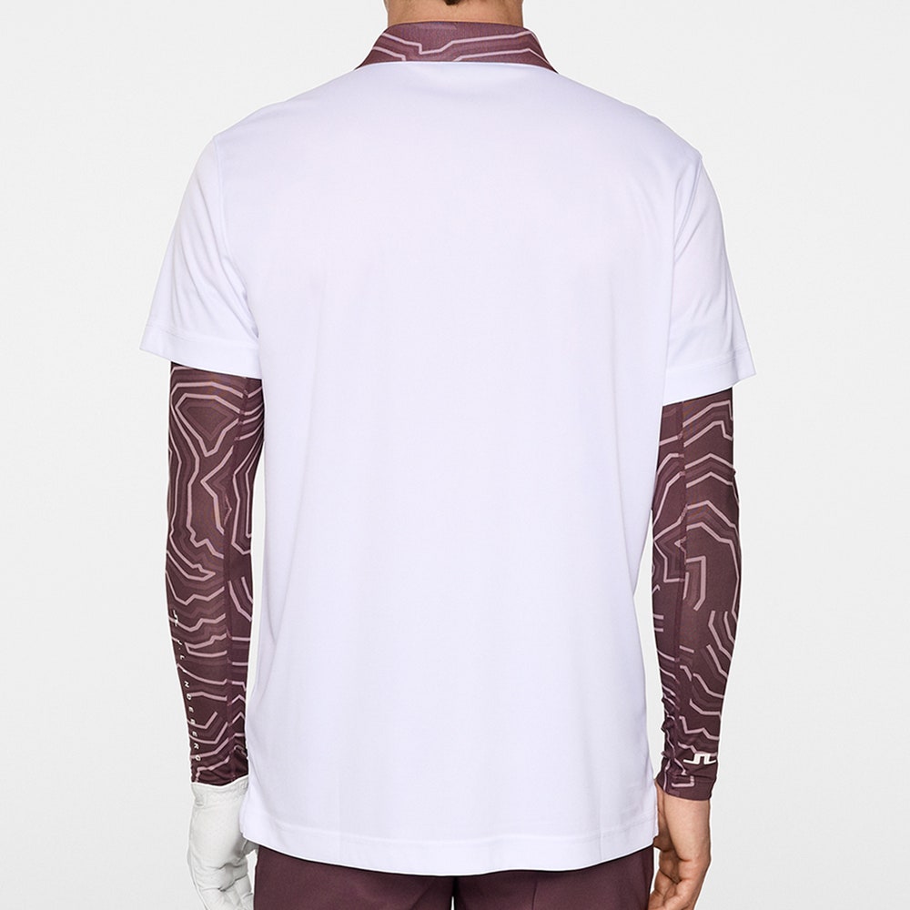 J.Lindeberg Golf Shirt - Glen Regular Fit - White AW25