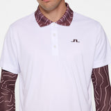 J.Lindeberg Golf Shirt - Glen Regular Fit - White AW25