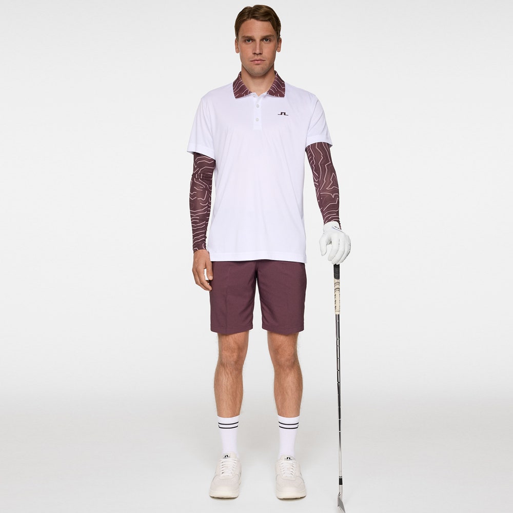 J.Lindeberg Golf Shirt - Glen Regular Fit - White AW25