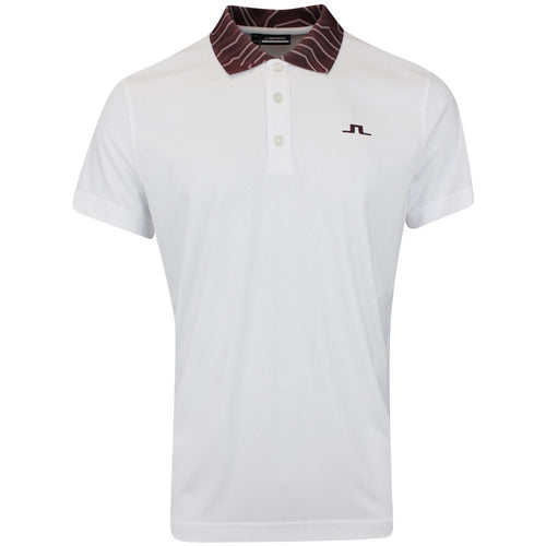 J.Lindeberg Golf Shirt - Glen Regular Fit - White AW25