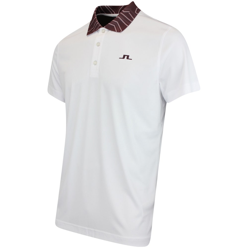 J.Lindeberg Golf Shirt - Glen Regular Fit - White AW25